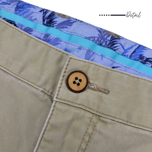 KHAKI / BEIGE FLAT FRONT TOMMY BAHAMA SHORT FOR MEN SIZE 40 - Picture 7 of 9